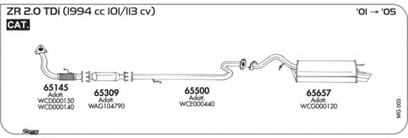 SIGAM MG003 Exhaust System